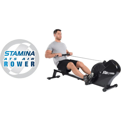 Foldable Rowing Machine with Smart Workout App and Dynamic Air Resistance for Home Gym Fitness Ideal for FullBody Workouts Comp