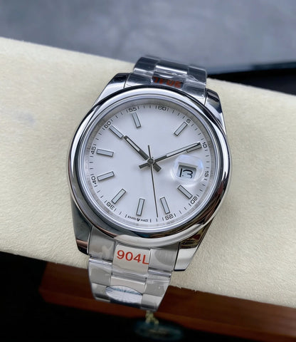 Customized luxury men's watch, 41mm, sapphire crystal, 904L stainless steel strap, imported fully automatic mechanical movement