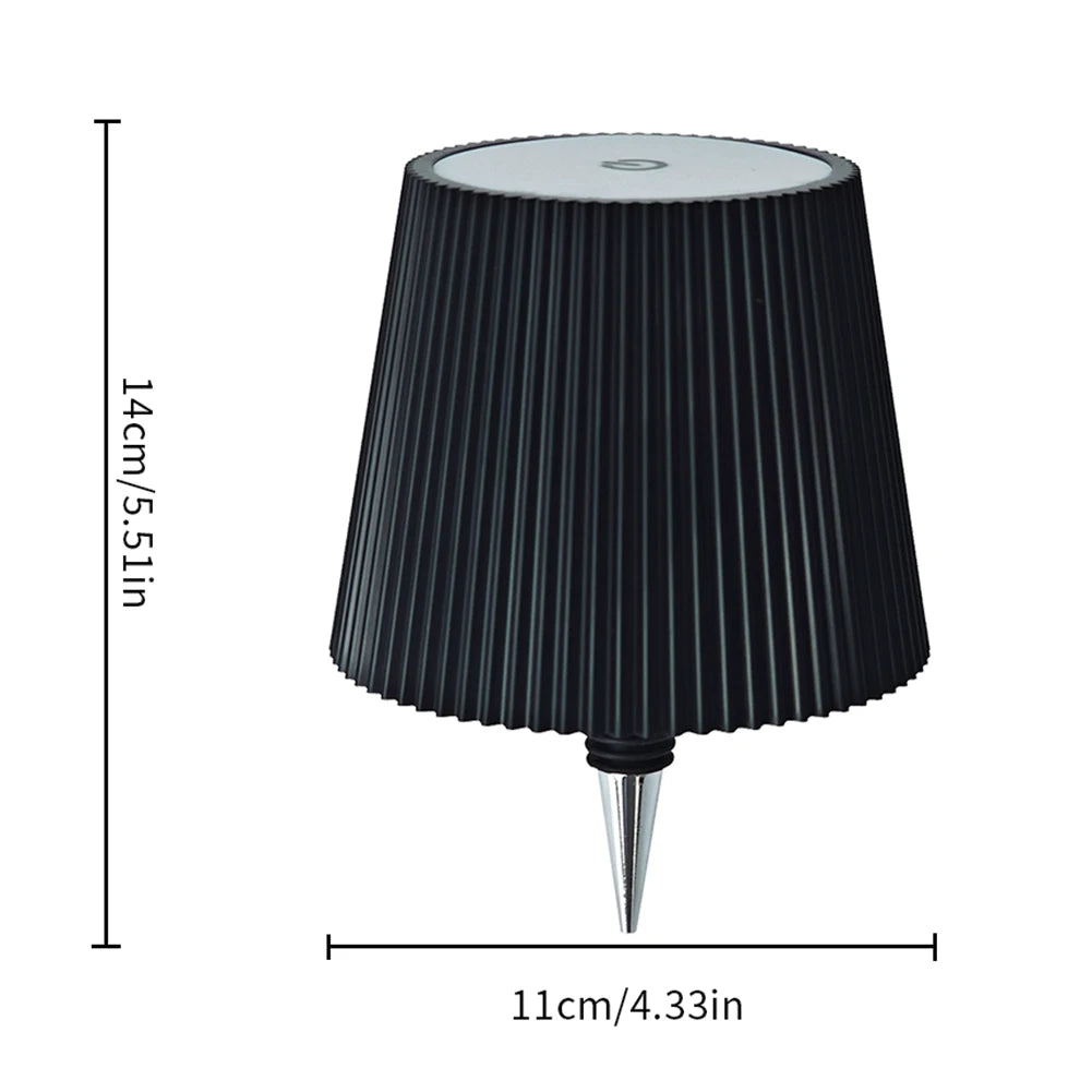 Wireless Bottle Lamp Rechargeable Wine Bottle Light Touch-Control Wine Bottle Lamp Decorative Night Light for Bars Restaurants