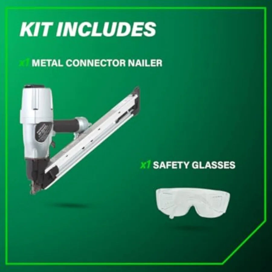 Strap-Tite Strip Nailer Pro-Preferred Pneumatic Power Nailers for Metal Connectors Lightweight 6.4 lbs Fastening Tool 36° Preci
